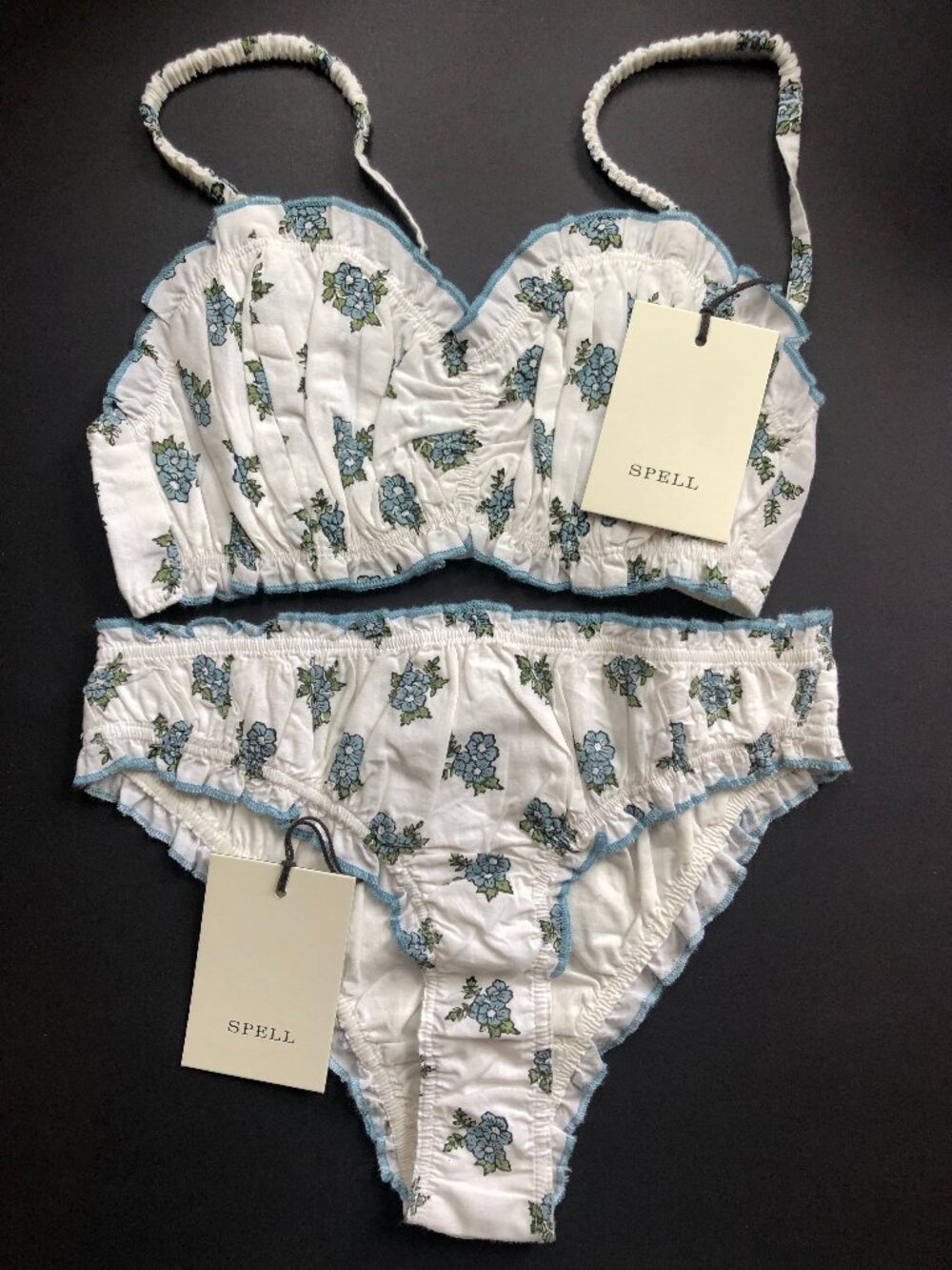 Spell & the Gypsy x Sonica Sarna Fable Block Printed Cottagecore Brief Bralette